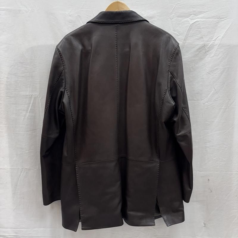 ダーバン 羊革 ラムレザー テーラード ジャケット 2B ノッチドラペル