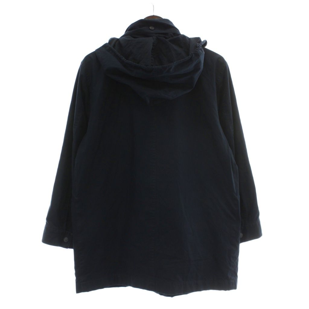 バーバリーズ Burberrys フーデッドジャケット ブルゾン アウター ナイロン混 裏地ノバチェック ジップアップ ロゴ 38 M 紺 ネイビー XZ