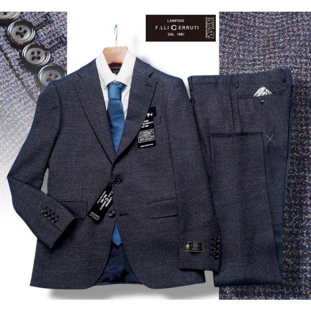 新品10.8万円 大手百貨店扱い 秋冬『CERRUTI チェルッティ 伊製生地