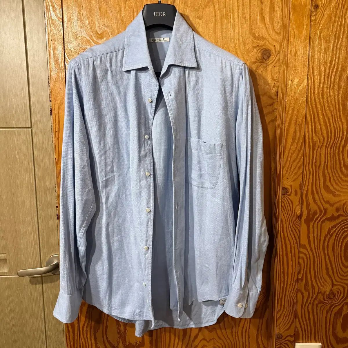 ロロ ピアーナ ライトブルー デニム シャツ