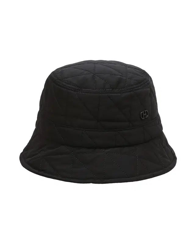 HAZZYS へジス ゴルフ レディース キルティング バケットハット ブラック 56