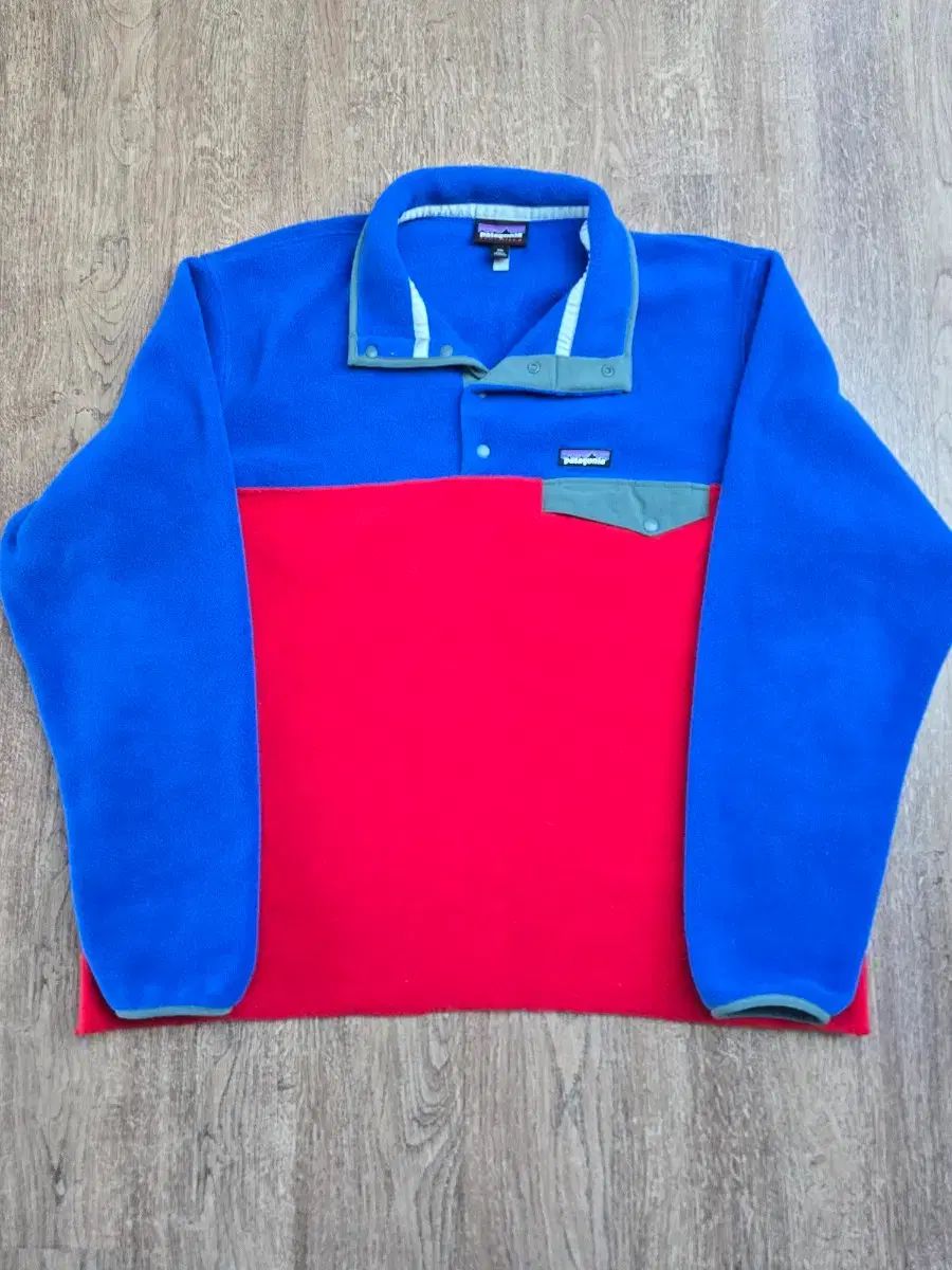 パタゴニア Synchilla シンチラ スナップT ツートン レッド ブルー XXL ライトウェイト