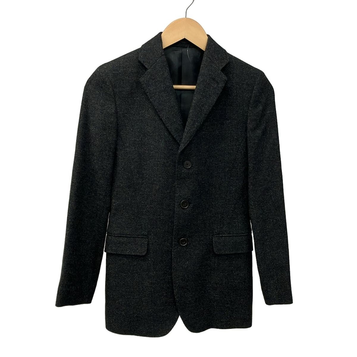 ISAIA イザイア – 00663 CAMP Napoli 00468 ｳｰﾙ×ｶｼﾐﾔ ﾊｳﾝﾄﾞﾄｩｰｽ 2B
