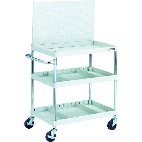 【新品・2営業日で発送】TRUSCO トラスコ中山 TRUSCO フェニックスワゴン 省音 750X500 仕切2段付 上部パンチングパネル仕様 W色