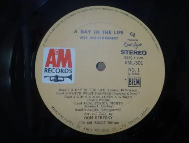 日本 LP Wes Montgomery ー 1968 年 早い