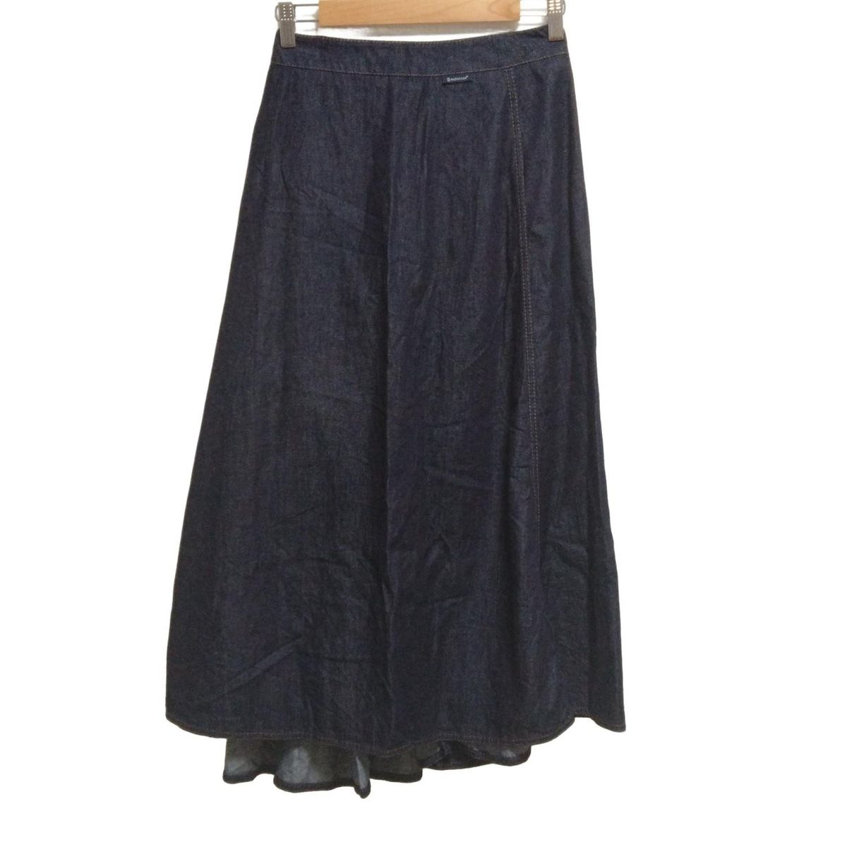 MONCLER モンクレール ロングスカート サイズ42 L レディース GONNA ネイビー デニム