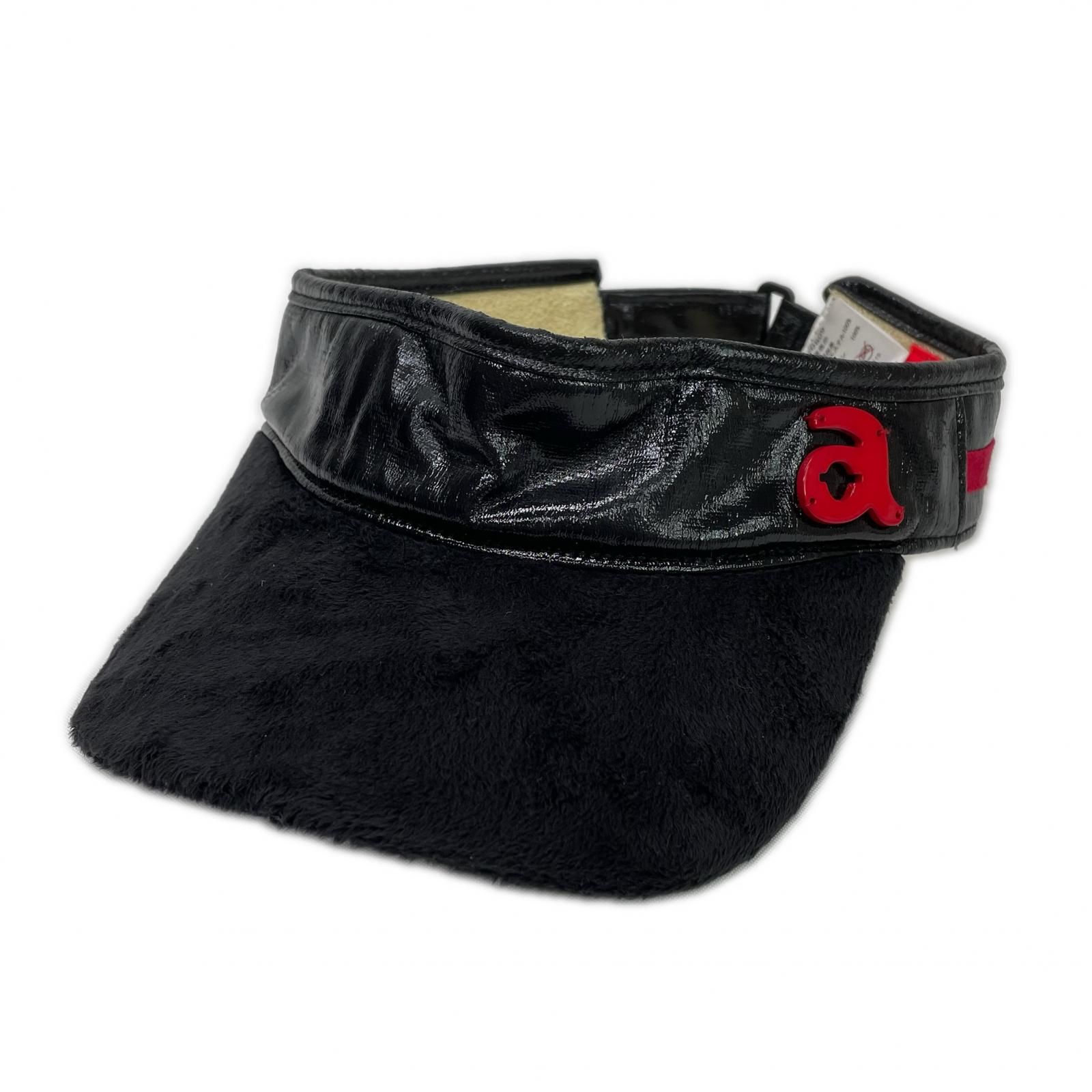 中古 アルチビオ archivio サンバイザー ブラック 黒 フェイクレザー