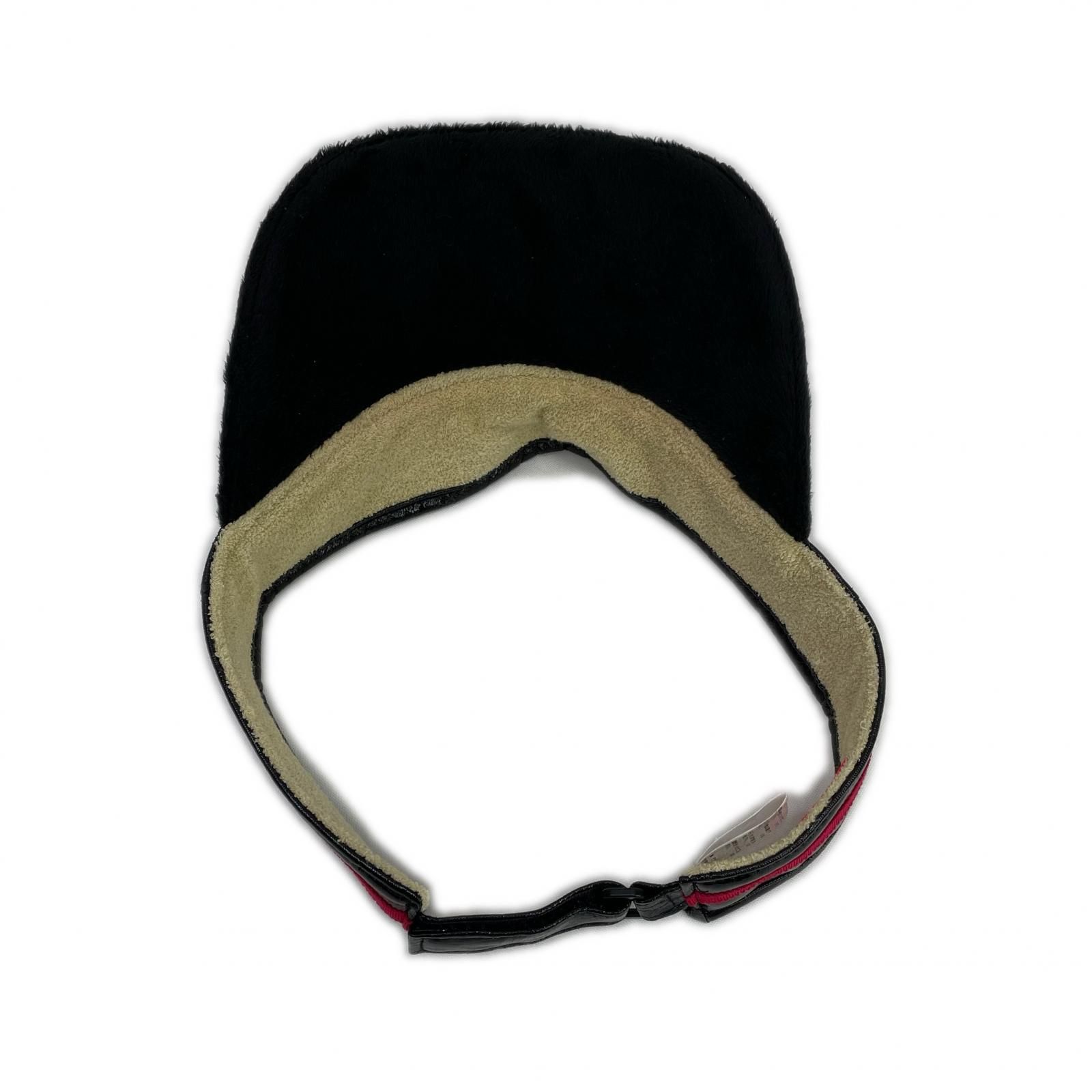 中古 アルチビオ archivio サンバイザー ブラック 黒 フェイクレザー