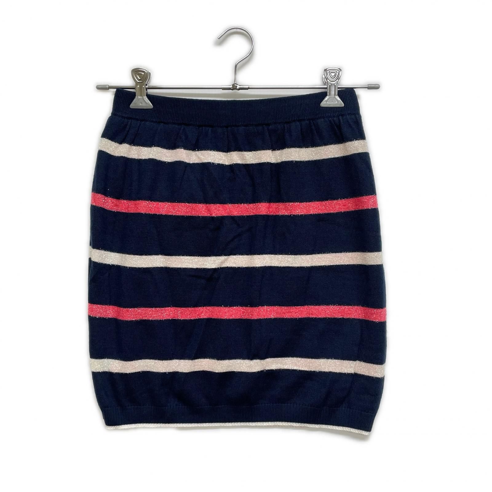 中古 レディース マークアンドロナ MARK&LONA スカート M 紺 ネイビー
