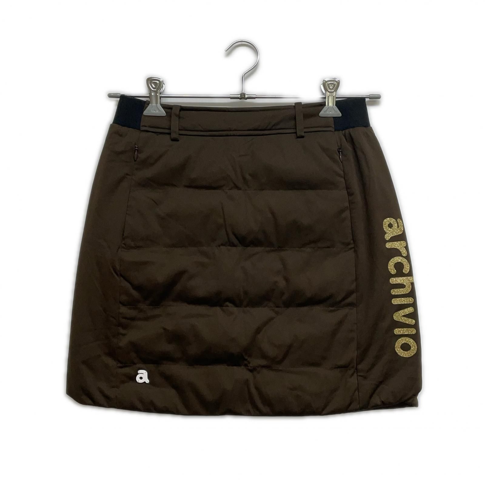 新品タグ付き　アルチビオ 中綿スカート　38 中古 レディース アルチビオ archivio スカート 38(M) 茶 ブラウン