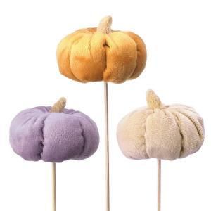 ケー イー アイ かぼちゃオーナメント ベロア ピック 3種 各4 HW 727 S 入数 60