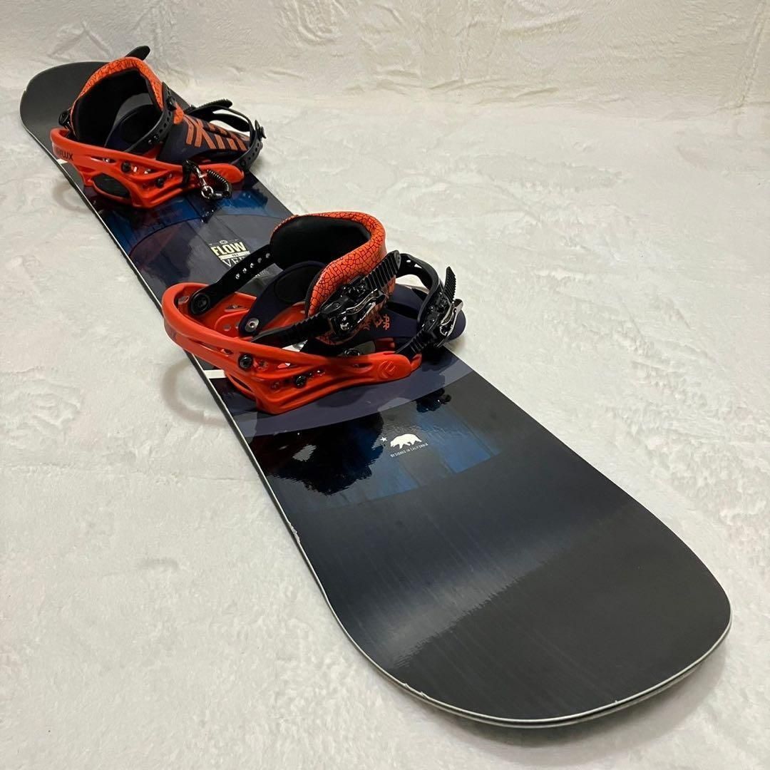 2点セット FLOW VERT 151 FLUX PR M グラトリ ビンディング バインディング