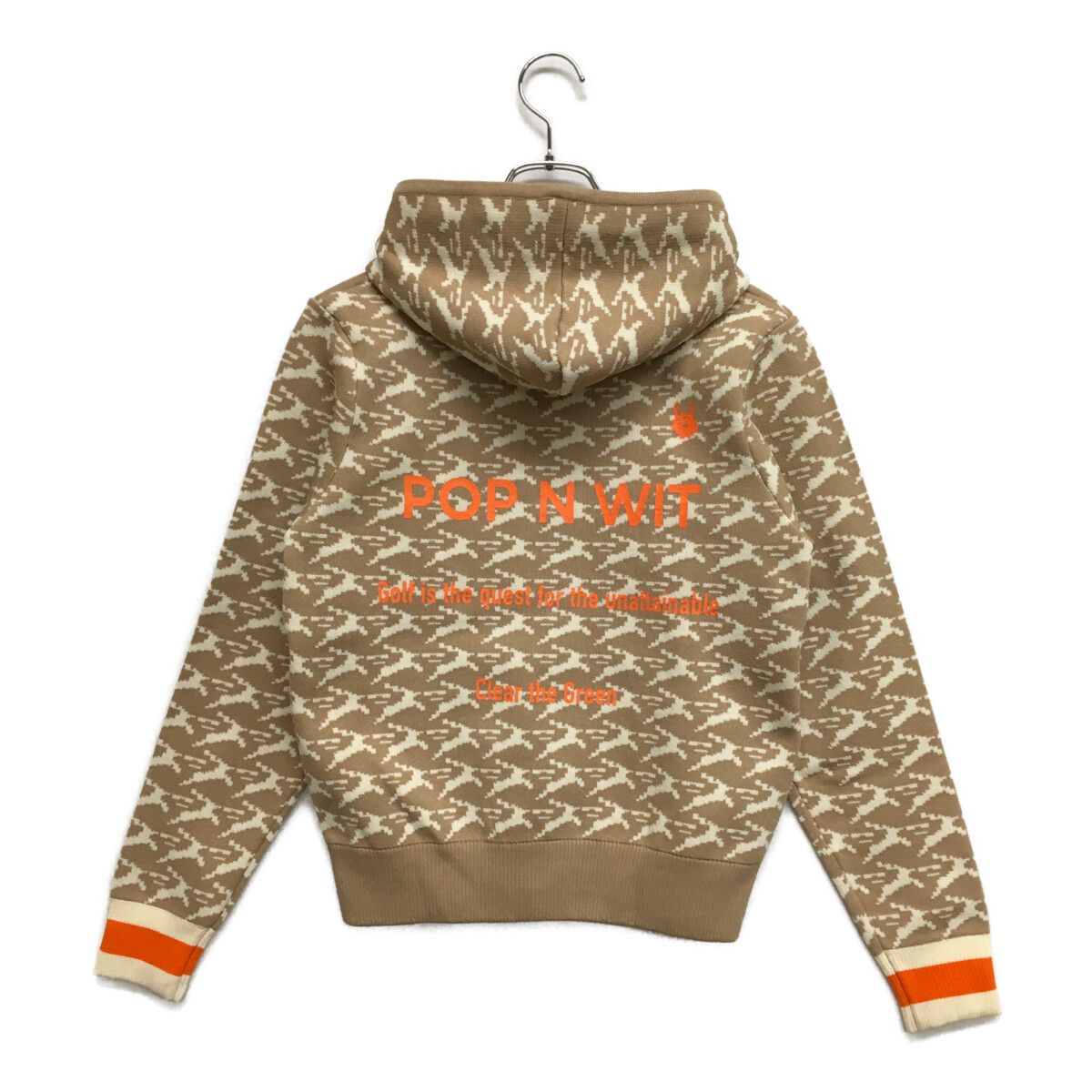 レディース ピーダブリュサーキュラス PW ニット 1 M ベージュ 白 フーディー 鹿柄