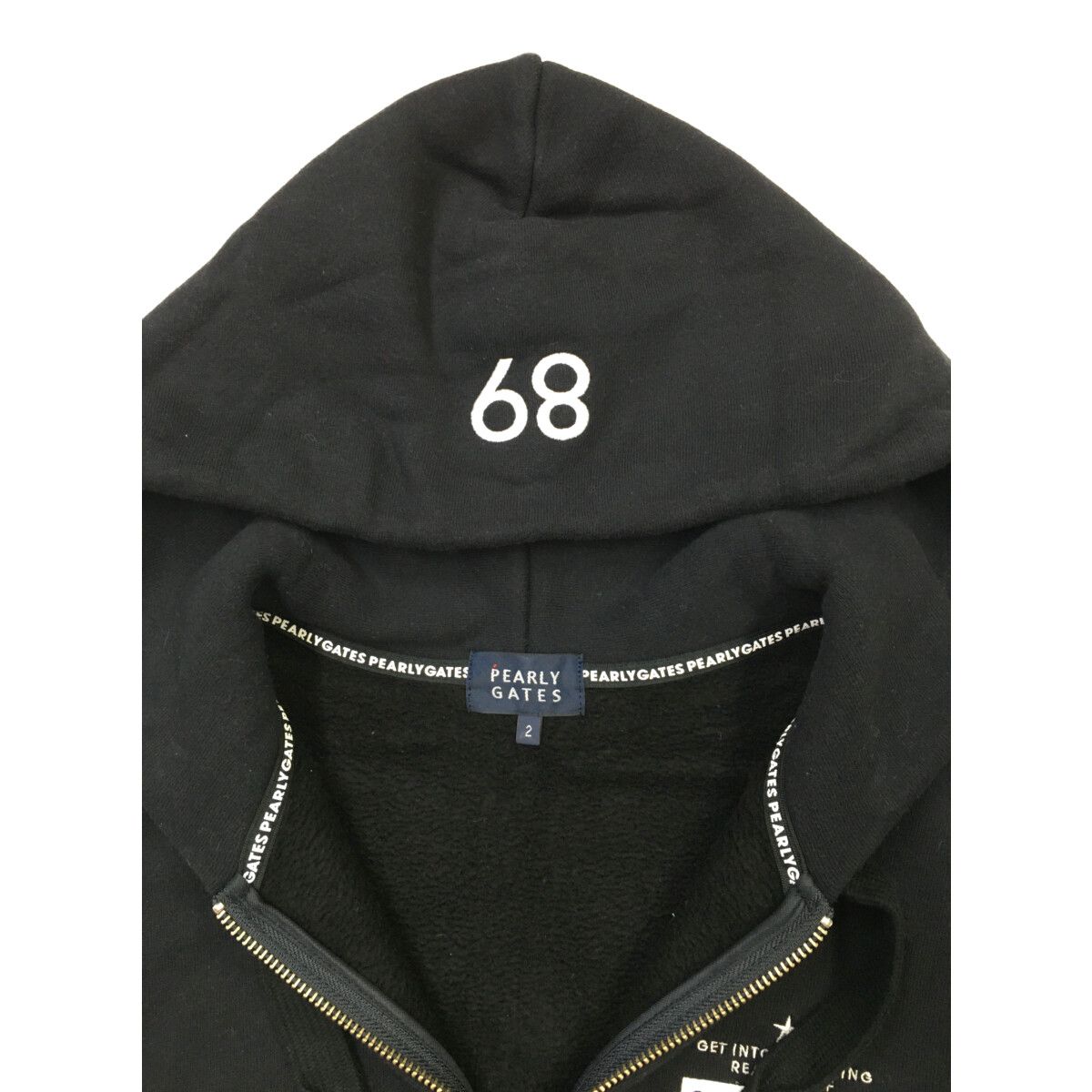 中古 レディース パーリーゲイツ PEARLY GATES パーカー 2(L) 濃紺