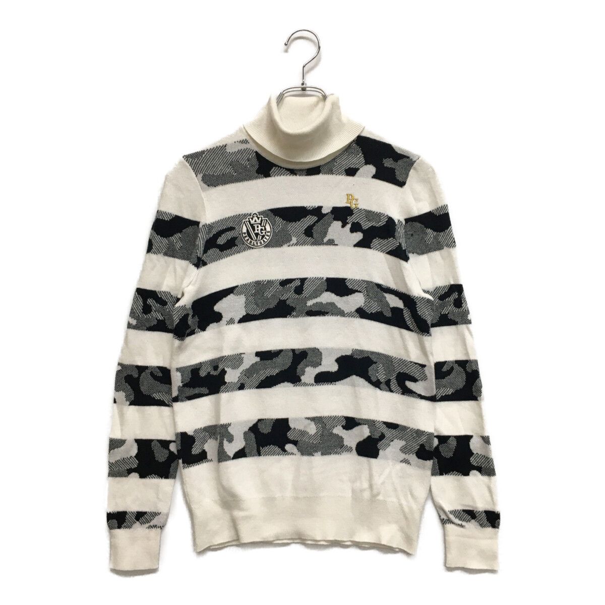 中古 レディース パーリーゲイツ PEARLY GATES セーター 1(M) 白×黒