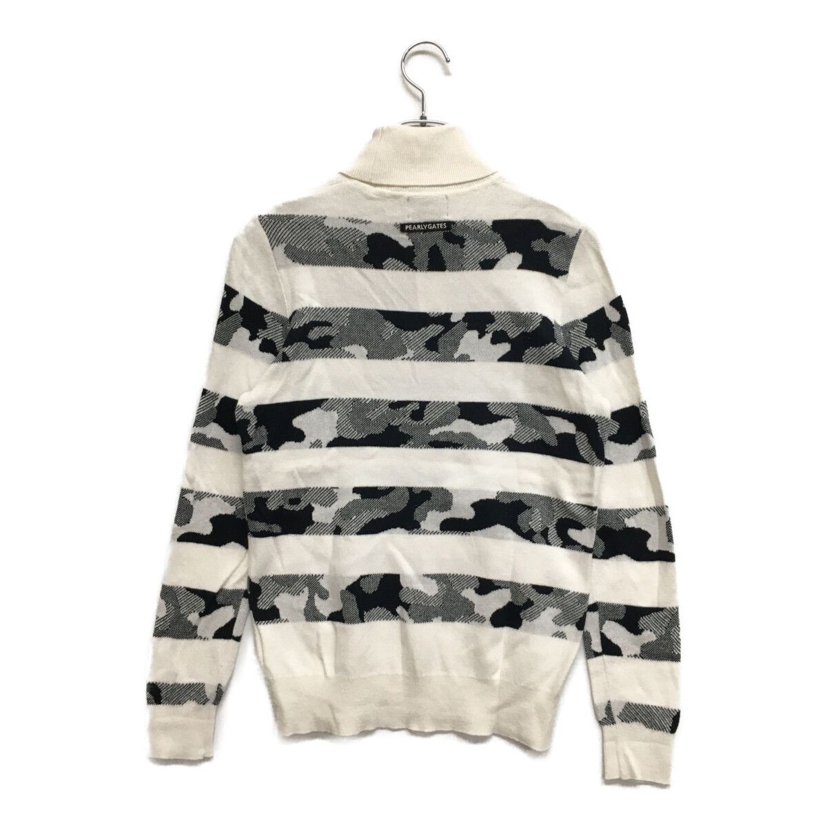 中古 レディース パーリーゲイツ PEARLY GATES セーター 1(M) 白×黒