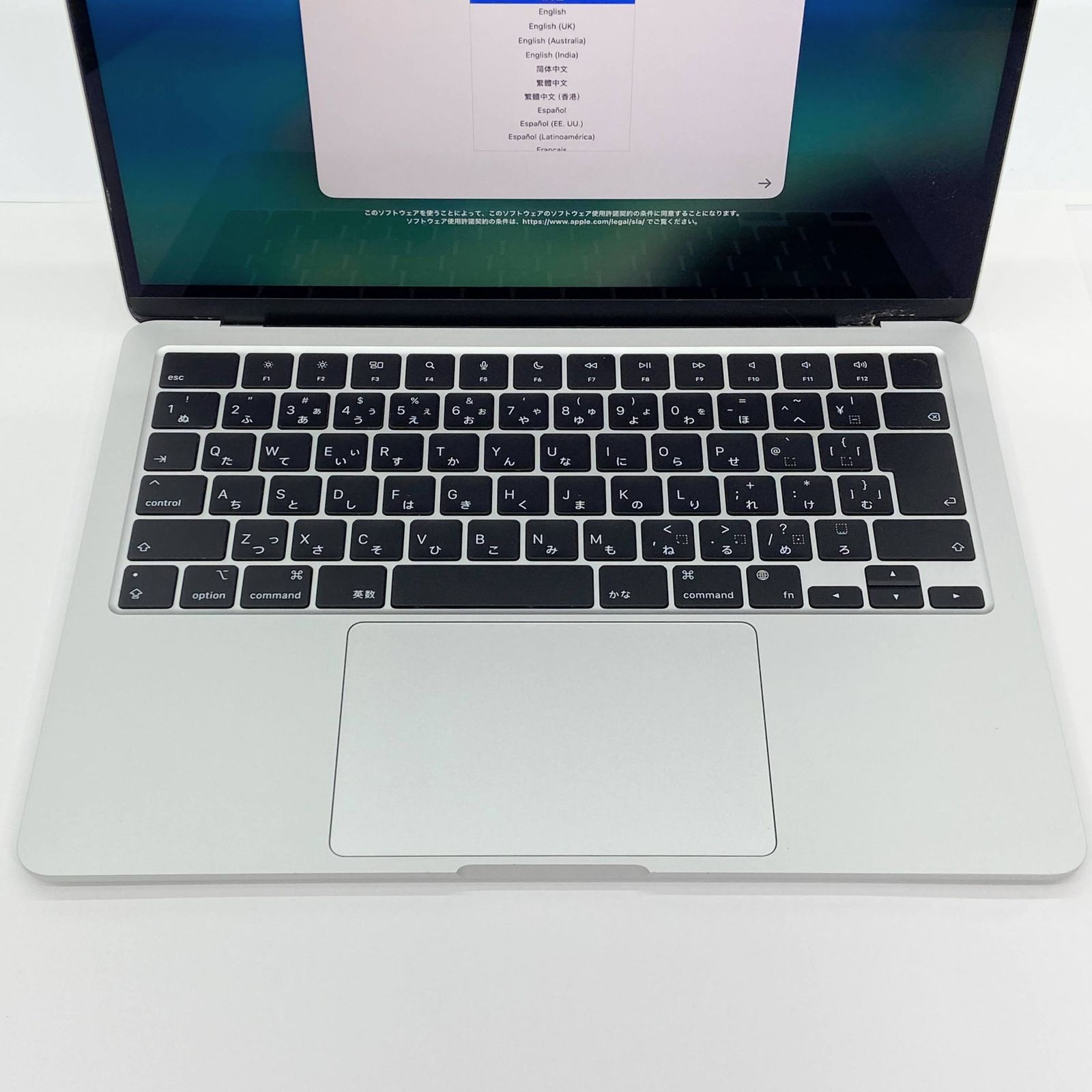 MacBook Air M2 2022 8コアCPU/8コアGPU 8GB 256GB MLXY3J/A シルバー