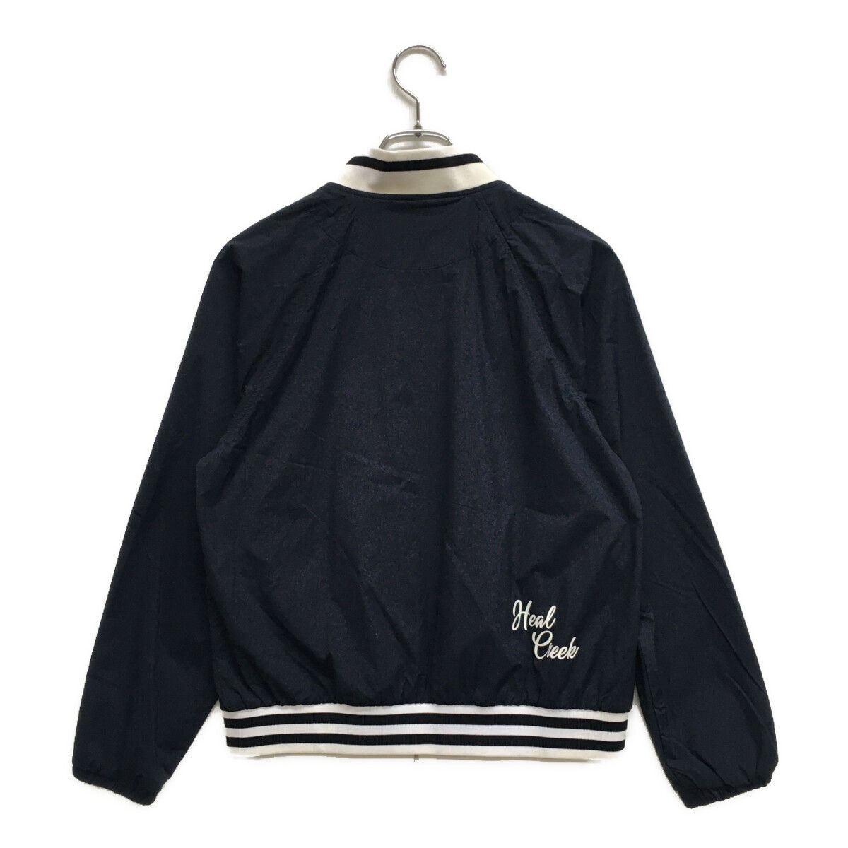 レディース ヒールクリーク HEAL CREEK フルジップアウター 40 M 紺 リブライン 軽量