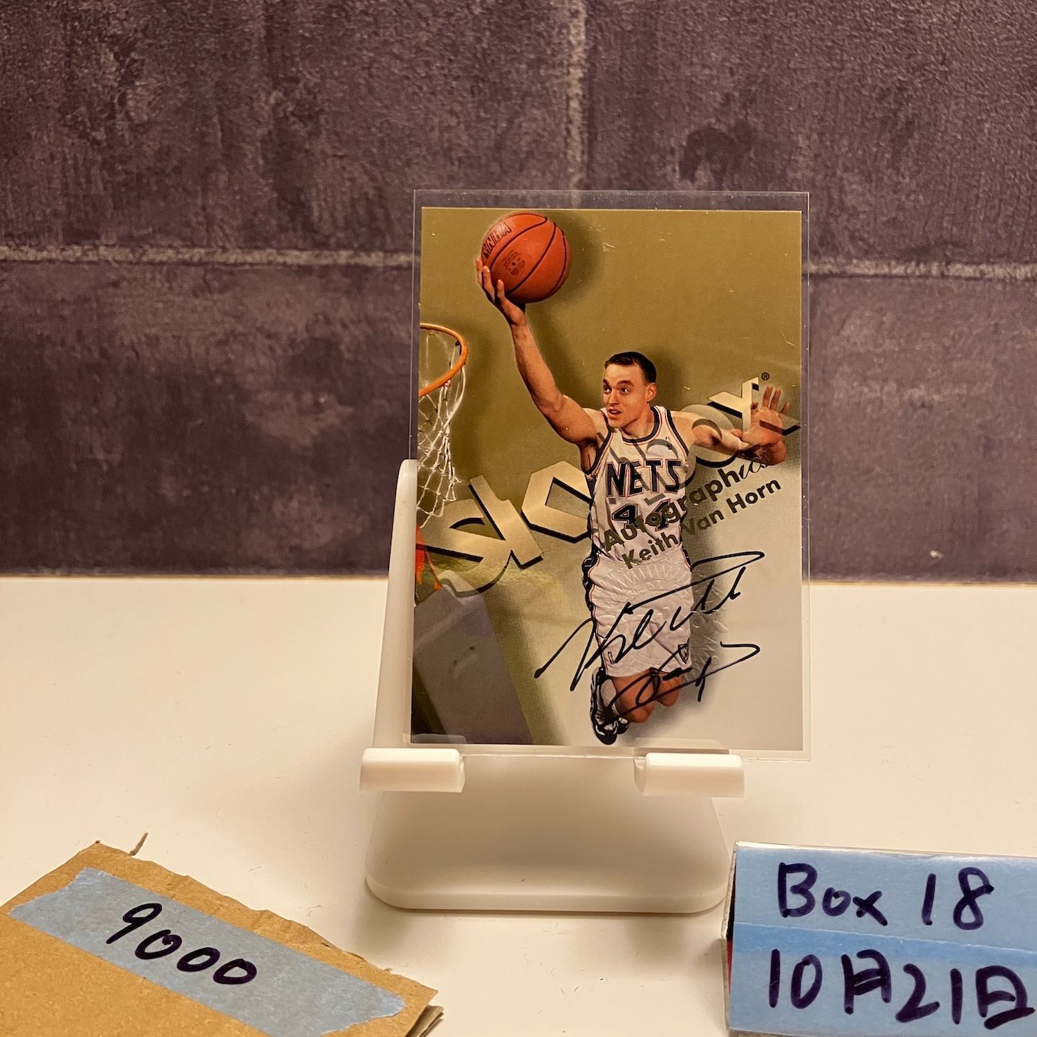 1997-98 SkyBox Autographics Keith Van Horn 直筆サインカード JERSEY NETS カード