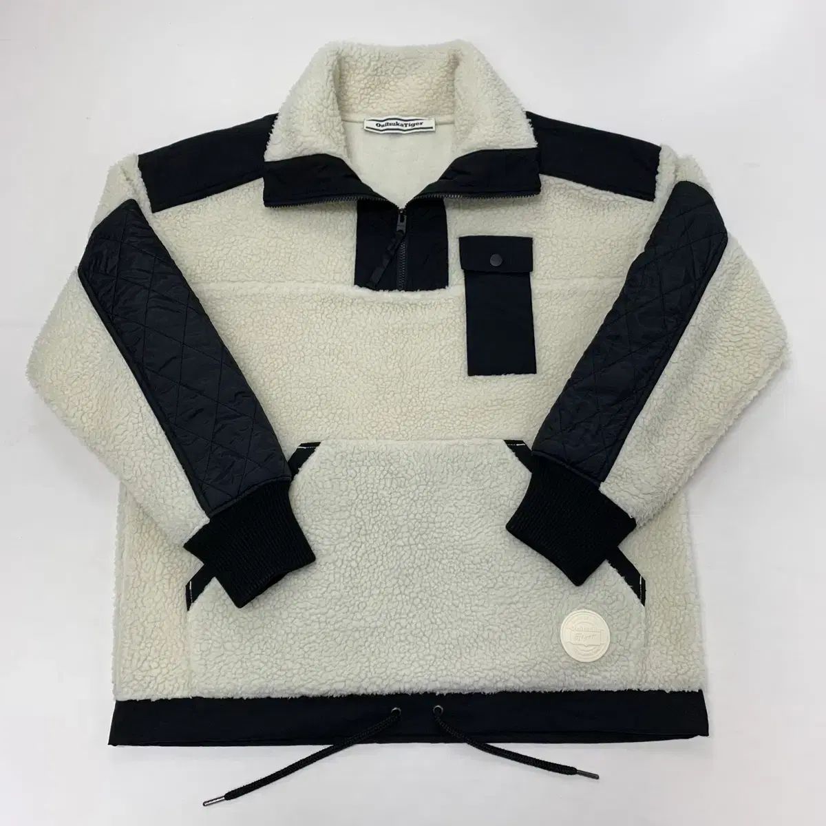 オニツカタイガー ハーフジップアップ シープスキン フリース (L