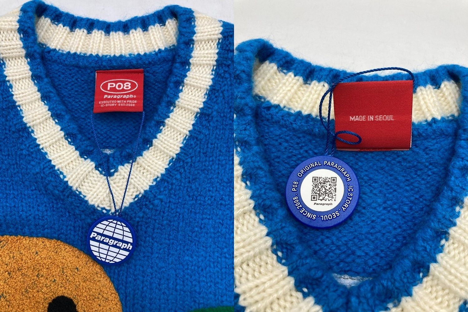 Paragraph SMILE VEST パラグラフ スマイルベスト ニットベスト V