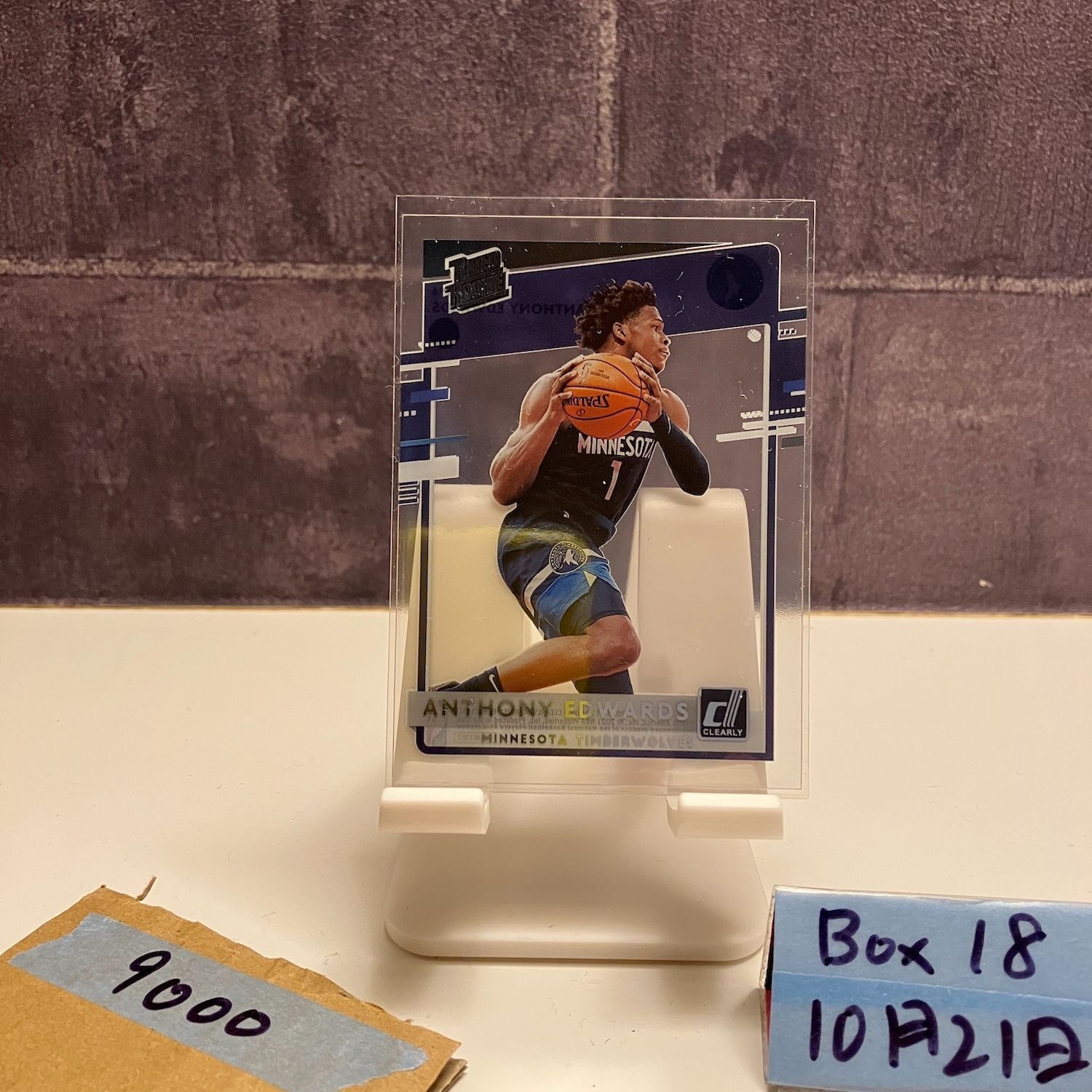 2020 21 Panini Clearly Donruss Anthony Edwards MINNESOTA TIMBERWOLVES Rated RC ルーキー Rookie カード