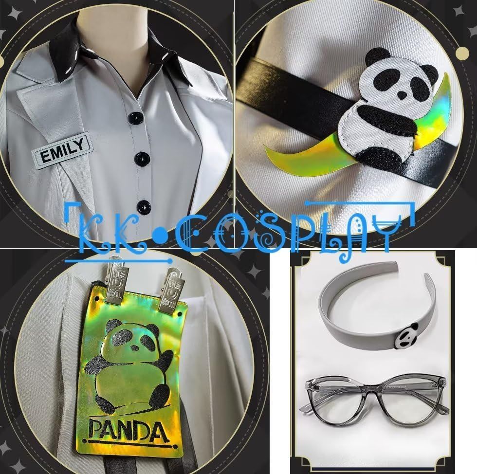コスプレ衣装 第五人格 医師 エミリー ダイアー 竹林の守護者 パンダシリーズ セット 変装服 仮装 コスチューム 修学旅行 出演
