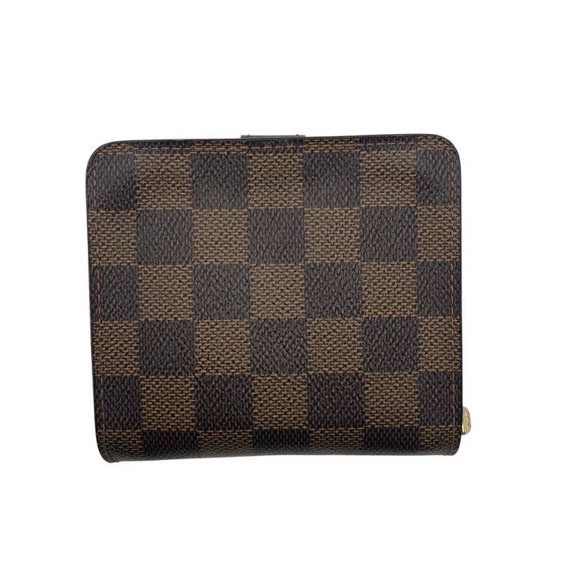 ルイ ヴィトン LOUIS VUITTON コンパクト ジップ N 61668 ダミエ ユニセックス 二つ折り財布
