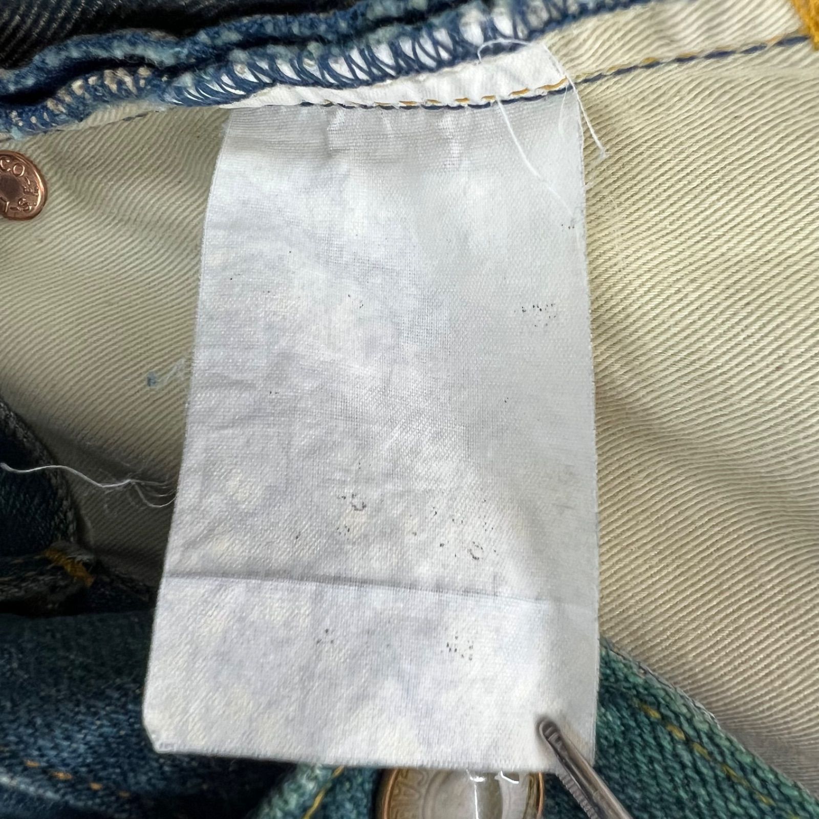 Levi's RED 00s 2002 italy archive Guys Warped Boot Cut Jeans 名作