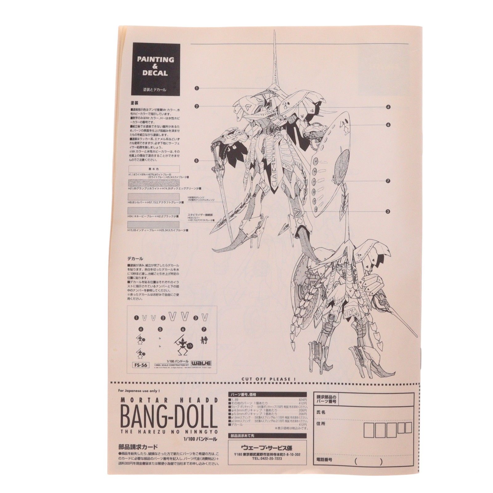 1/100 モーターヘッド バンドール ファイブスター物語 ガレージキット