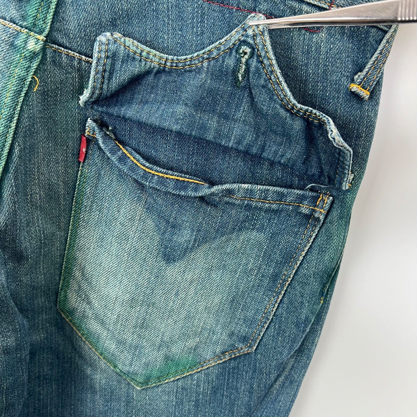 Levi's RED 00s 2002 italy archive Guys Warped Boot Cut Jeans 名作
