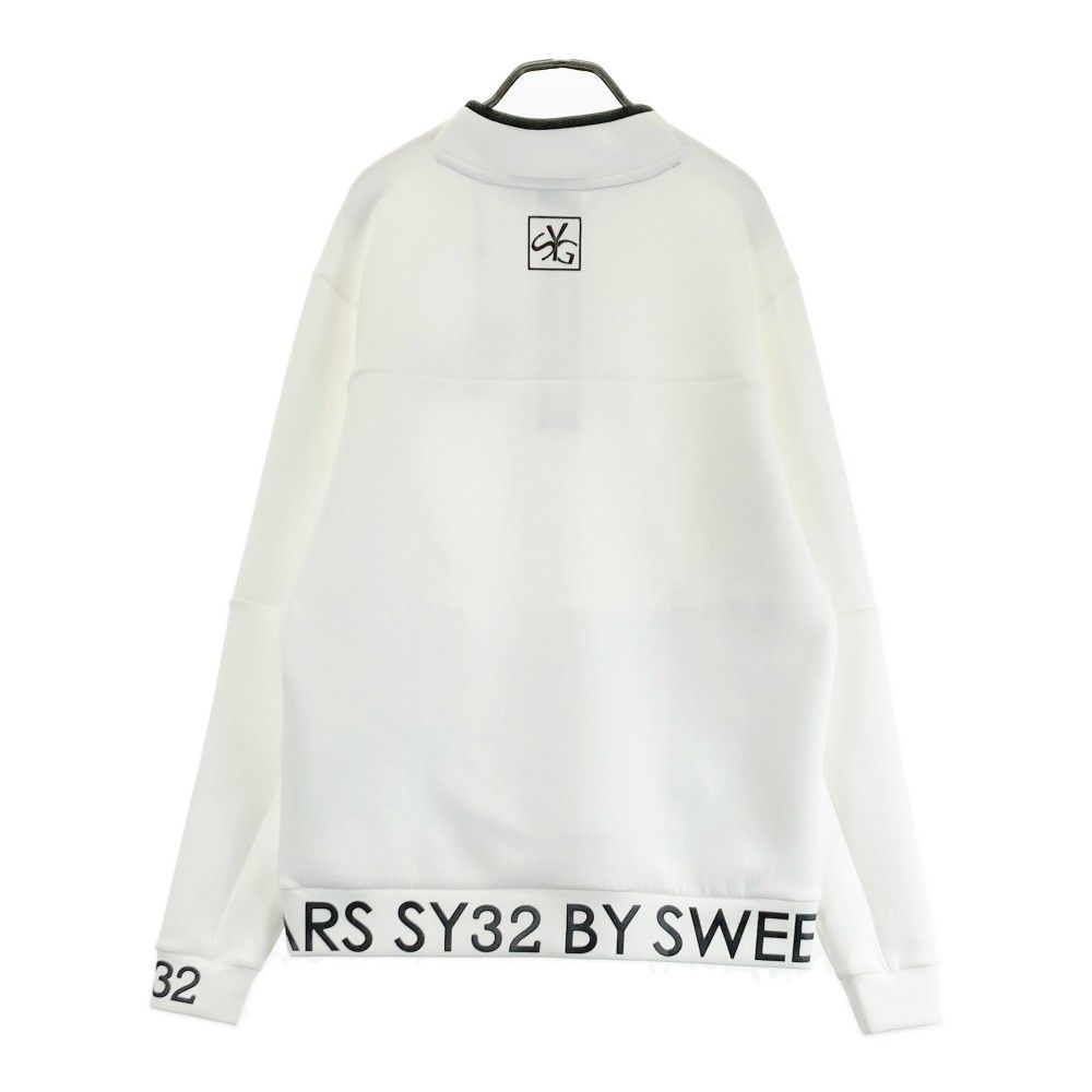 サイズ M SY 32 BY SWEET YEARS GOLF エスワイサーティトゥ SYG- ハーフジップスウェット ホワイト系 ゴルフウェア メンズ ストスト