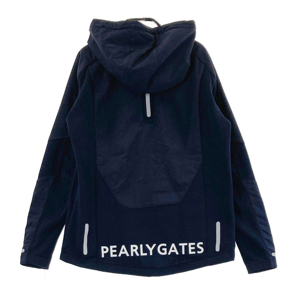 サイズ：0 PEARLY GATES パーリーゲイツ 切替ジップパーカー ネイビー