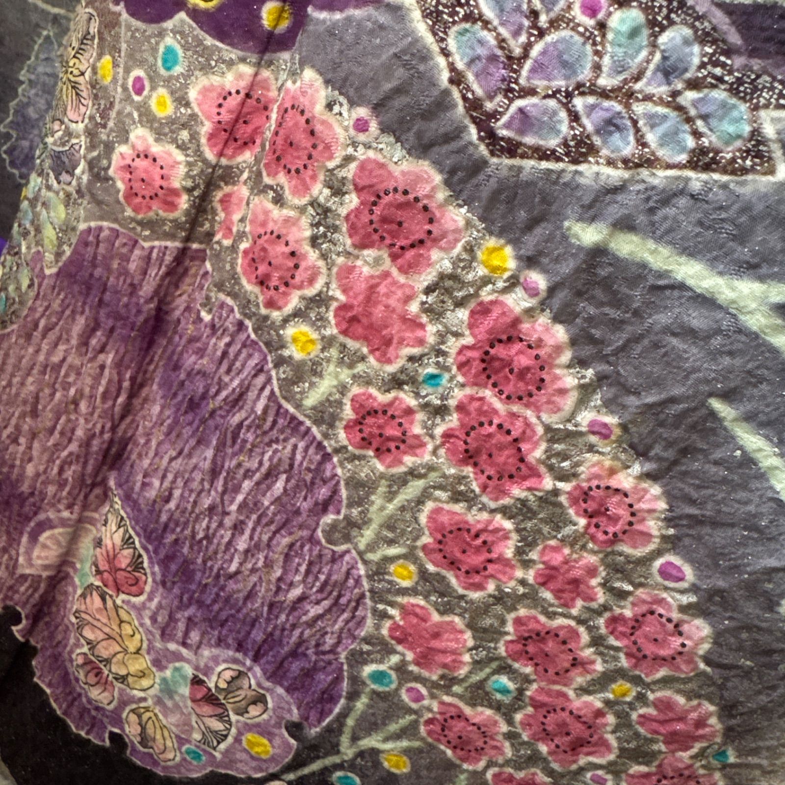 高級振袖セット(3点)・長襦袢(共誂/正絹)・半衿・極上・辻が花・絞り