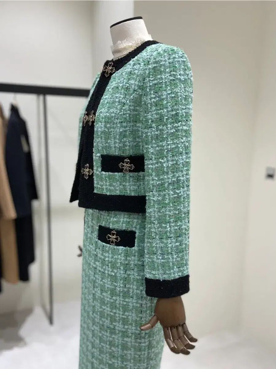 MOJO.S.PHINE ミント ツイード スーツ セットアップ