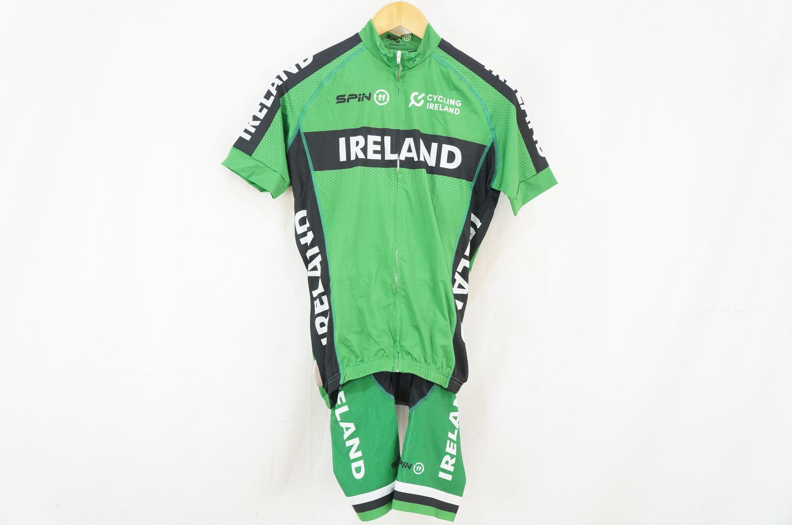 SPIN 11 スピン11 TEAM IRELAND SS JERSEY Mサイズ 上下セット バイチャリ浦和ベース