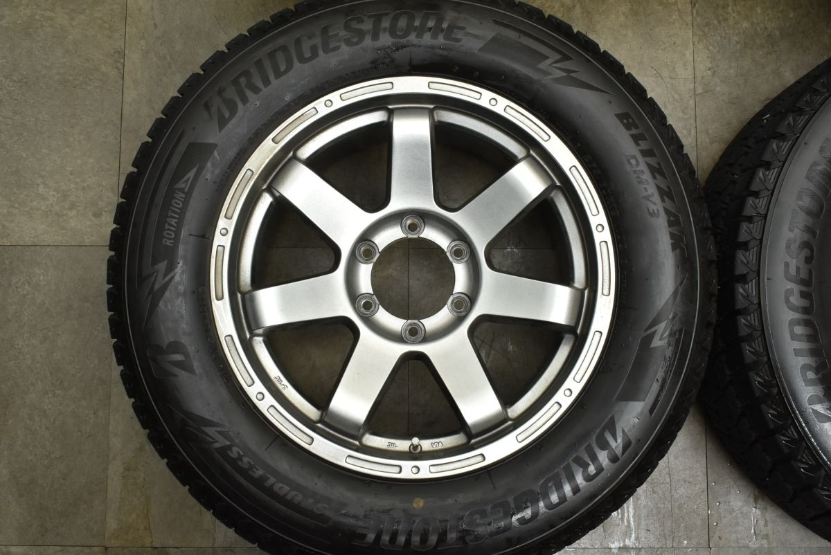  バリ溝 程度良好 マッドクロス MC 76 18 in 8 J 25 PCD 139 7 ブリザックDM V 3 265 60 R ランクル プラド ハイラックス サーフ パジェロ 18インチ タイヤ ホイールセット