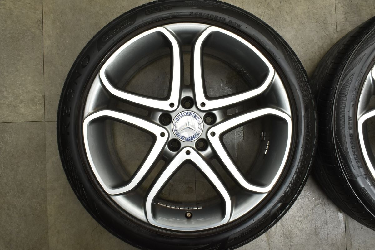バリ溝REGNO メルセデスベンツ W 212 Eクラス 18 in 8 5 J 48 9 54 PCD 112 レグノGR XIII 245 40 265 35