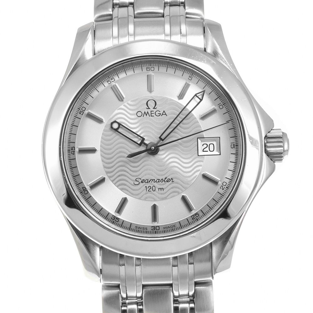 オメガ OMEGA 2511.31 シーマスター 120 M デイト クォーツ メンズ 箱 保証書付き D 144627