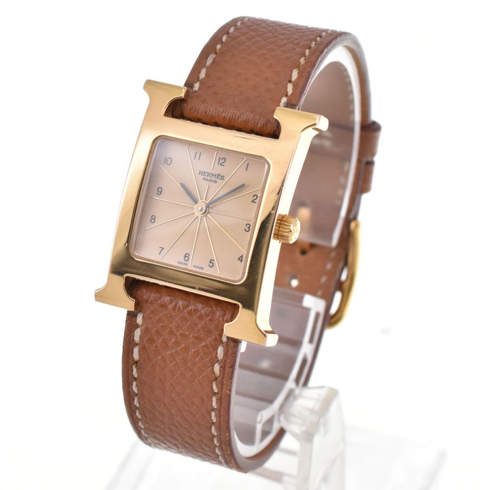 エルメス HERMES HH 1.201 Hウオッチ クォーツ レディース D 144613