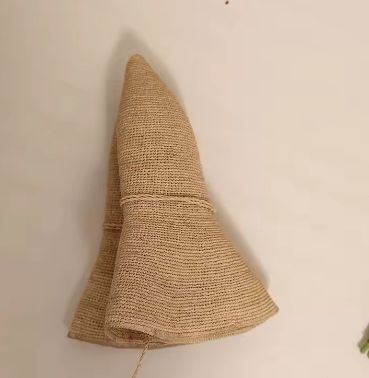  折りたたみ式サンハット 女性用手編みラフィアハット バタフライノットストロービーチハット 麦わら帽子 帽子