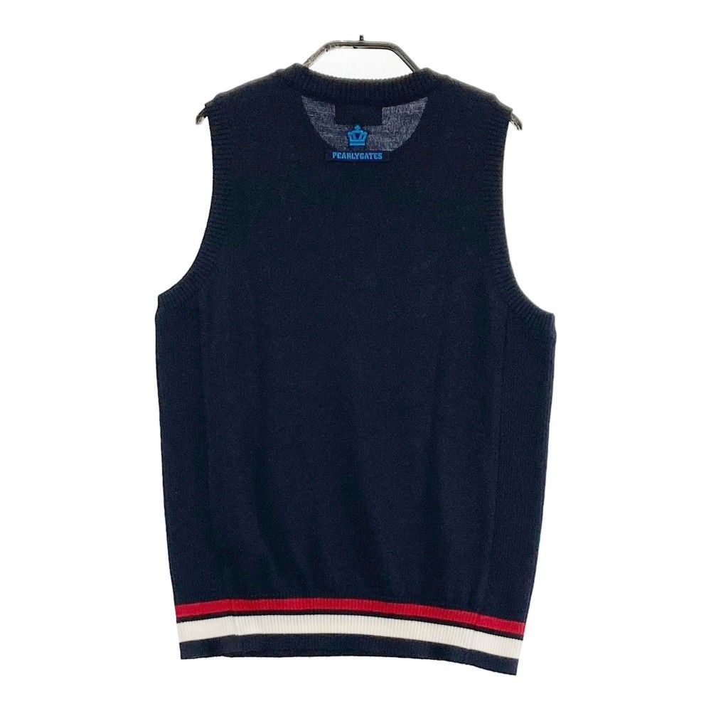 サイズ：0 PEARLY GATES パーリーゲイツ ニットベスト ネイビー系