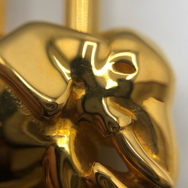 エルメス HERMES エレファントカデナ ゴールド メタル ユニセックス