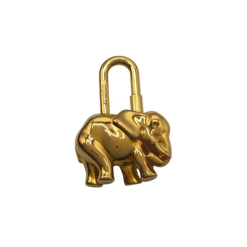 エルメス HERMES エレファントカデナ ゴールド メタル ユニセックス