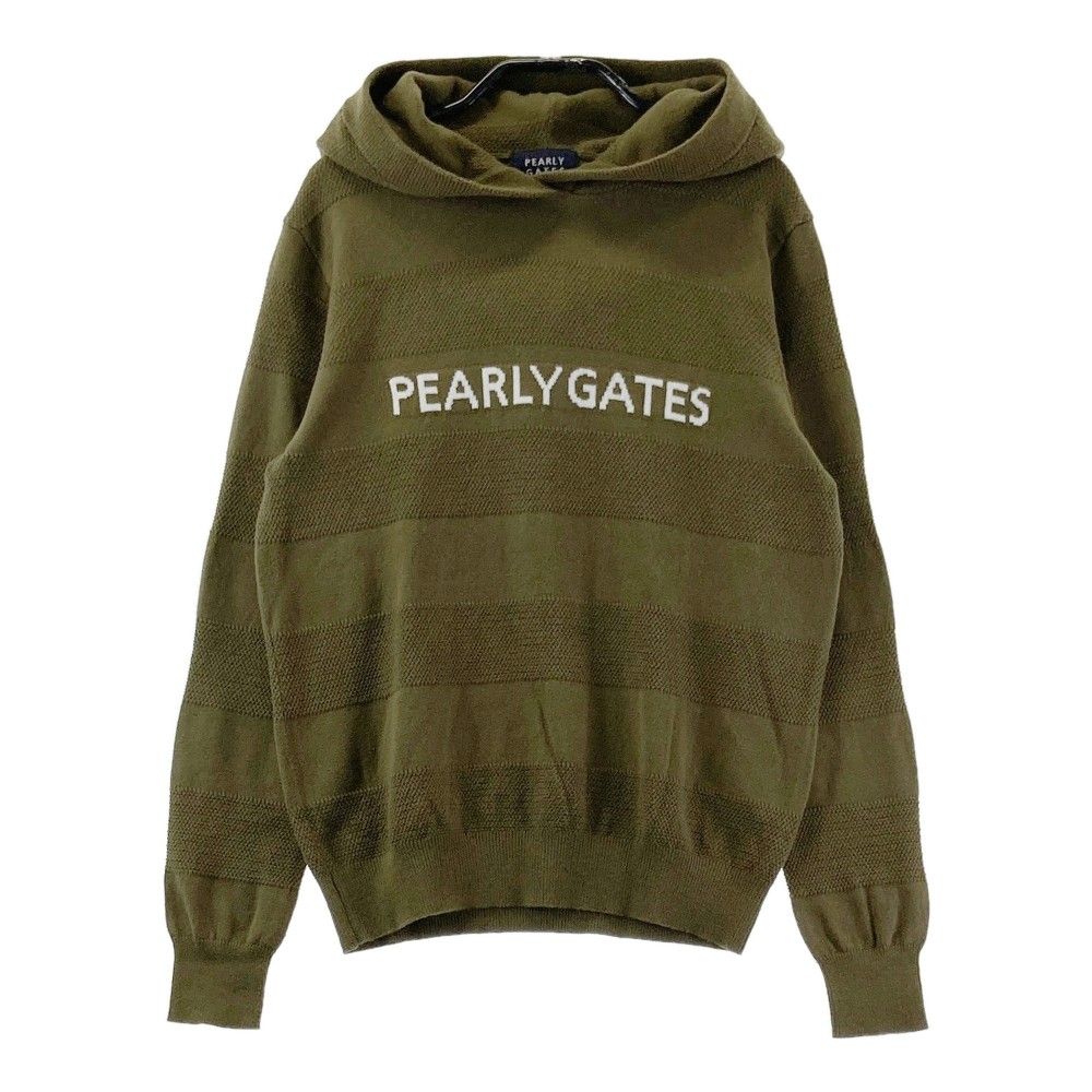 サイズ 0 PEARLY GATES パーリーゲイツ ニットセーター カーキ系 ゴルフウェア レディース ストスト