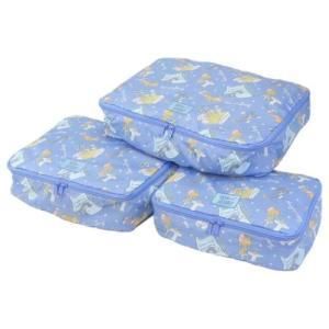 丸眞 トムとジェリー ファンタスティックブルー トラベルポーチ3点セット 旅行ポーチ 入数 3