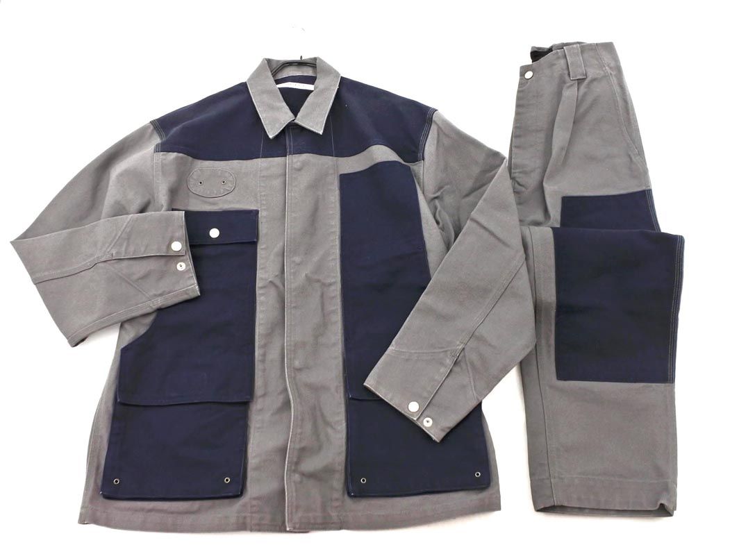 JOURNAL ジャーナル ジャケット パンツ スナップボタン セットアップ sizeM グレー メンズ