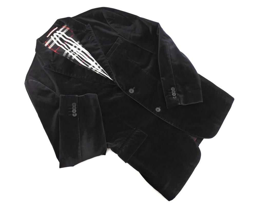 BURBERRY バーバリー BLACK LABEL ブラックレーベル ベロア テーラード