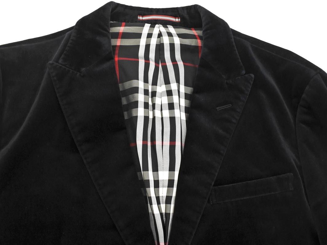 BURBERRY バーバリー BLACK LABEL ブラックレーベル ベロア テーラード