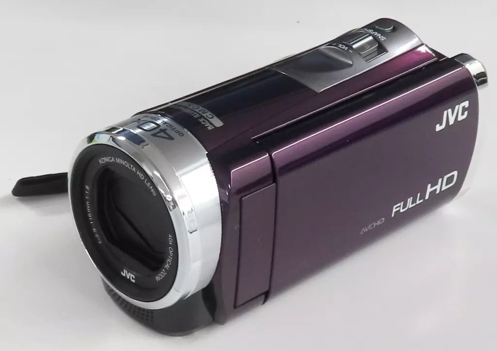 中古】カメラ JVC ハイビジョンメモリームービー Everio (バイオレット
